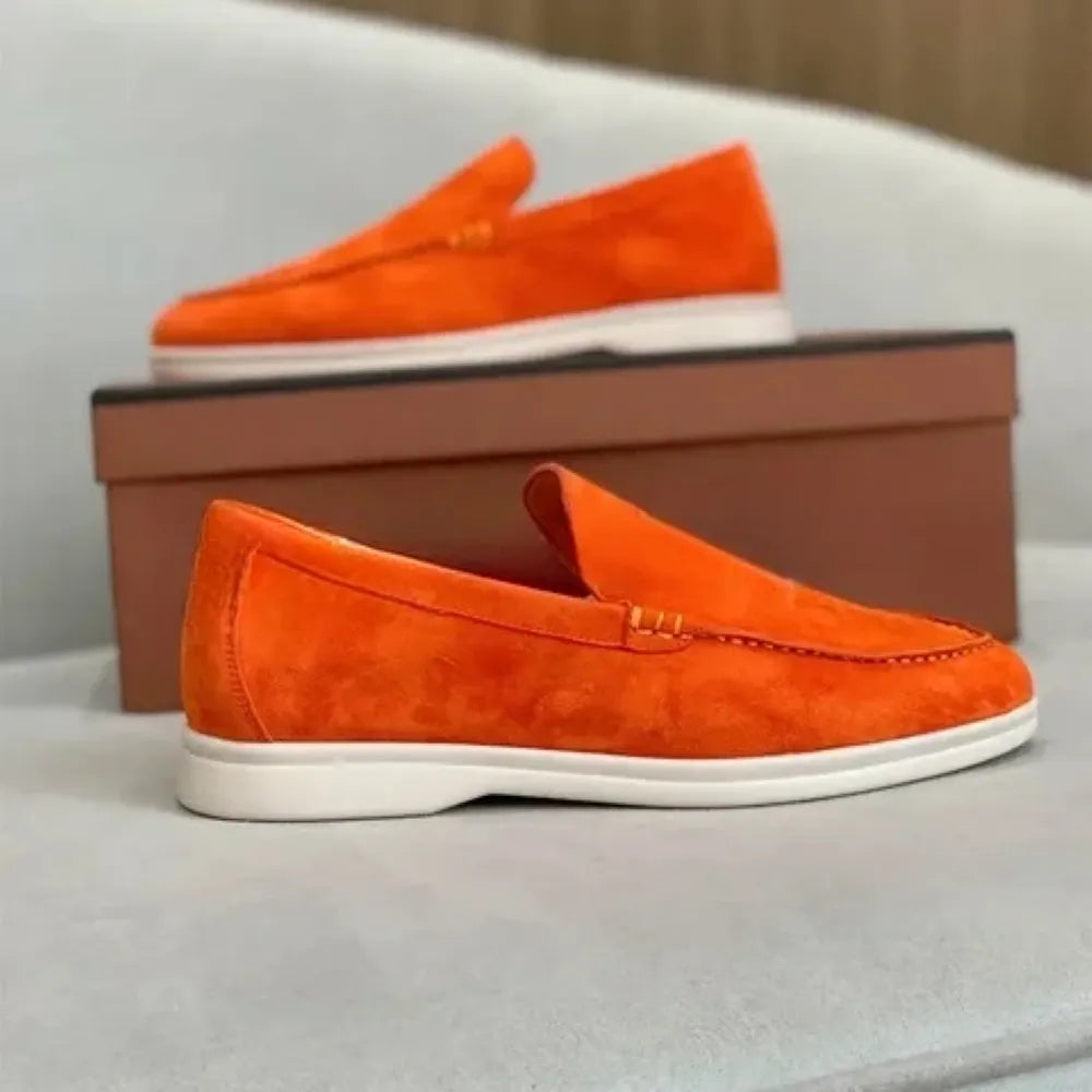 Mocassim Masculino Old Money Laranja