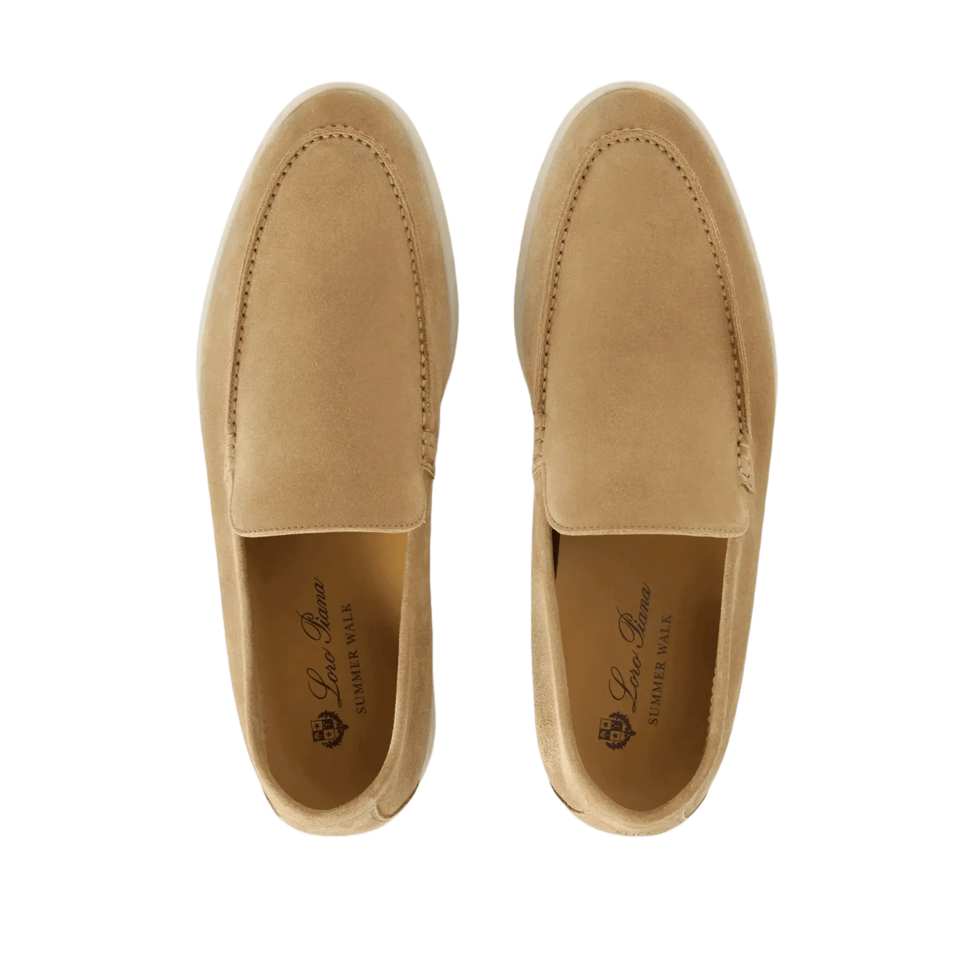 mocassim masculino camurca bege loro piana 